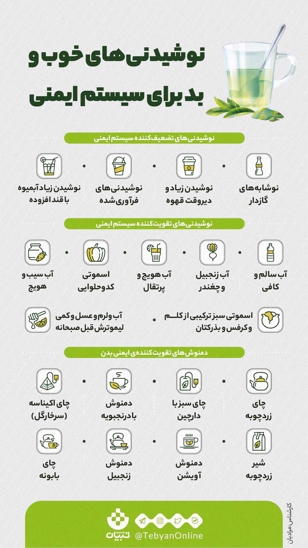 این نوشیدنی‌ها سیستم ایمنی بدن را تضعیف می‌کند