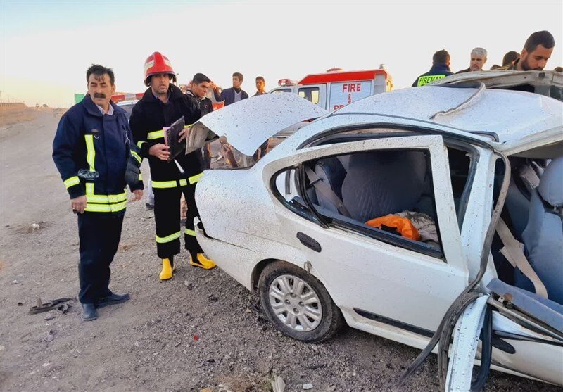 تصادف مرگبار جان ۸ نفر را گرفت 1 تصادف مرگبار جان ۸ نفر را گرفت