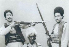 سه تن از تفنگ داران تبریزی در روزهای فتح تهران توسط مشروطه خواهان (عکس)