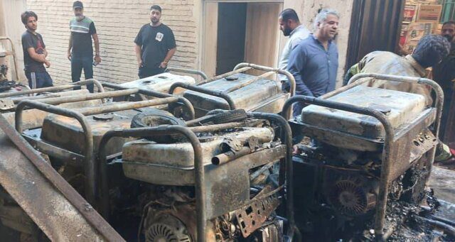 آتش‌سوزی در خیابان سعدی جنوبی تهران