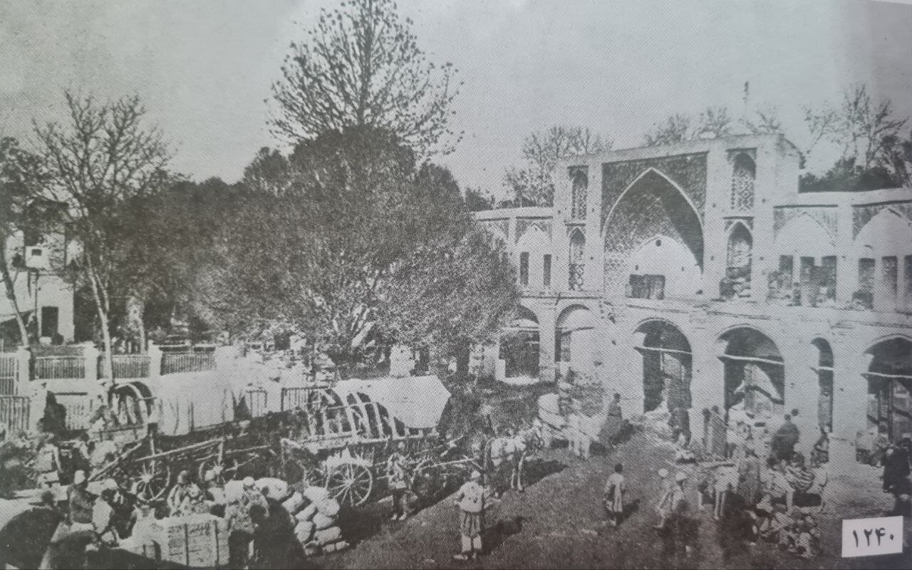 سبزه‌میدان (میدان ۱۵ خرداد کنونی) در زمان حکومت ناصرالدین‌شاه