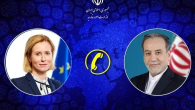 گفتگوی تلفنی وزیر امور خارجه و مسئول سیاست خارجی اتحادیه اروپا