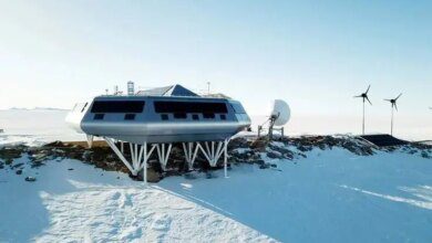 تصاویر: سازه‌های شگفت‌انگیز قطب جنوب